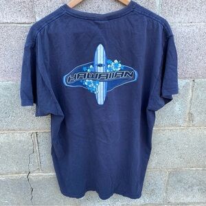 Vintage Performance Surfwear Hawaiian Graphic T Shirt Blue Size XL Surfing